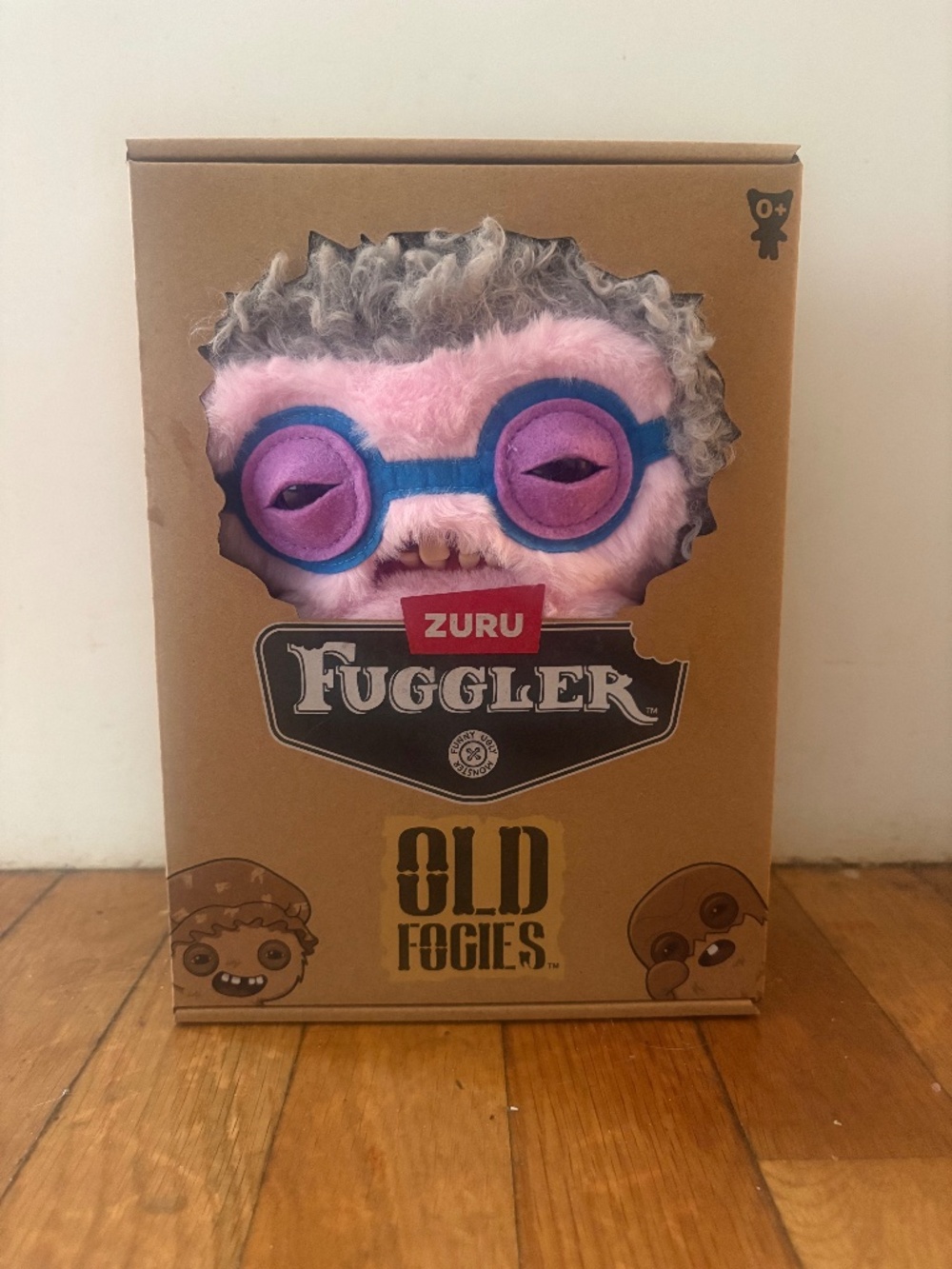 ZURU Fuggler Old Fogies Squidge Pink 9” Plush 15750E NEW in Box
